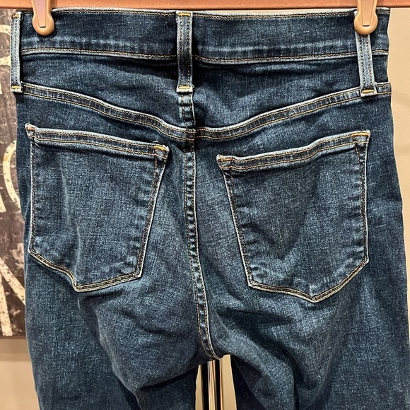 🇪🇸🐠J Crew Factory 10” High-Rise Skinny jeans raw hem stretch 27 - Picture 4 of 8